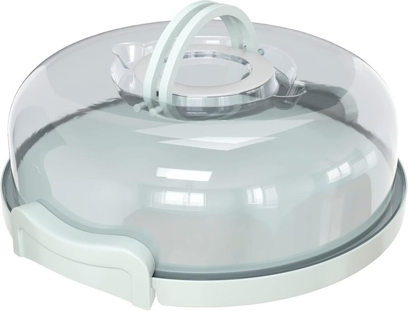 Top Shelf Elements Pie, Cheesecake Carrier for up to 11 in x 3 in cake. Two Sided Fashionable Stand Doubles as Five Section Serving Tray Perfect Taker Caddie for Travel - Image 1